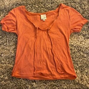 V neck Crop top